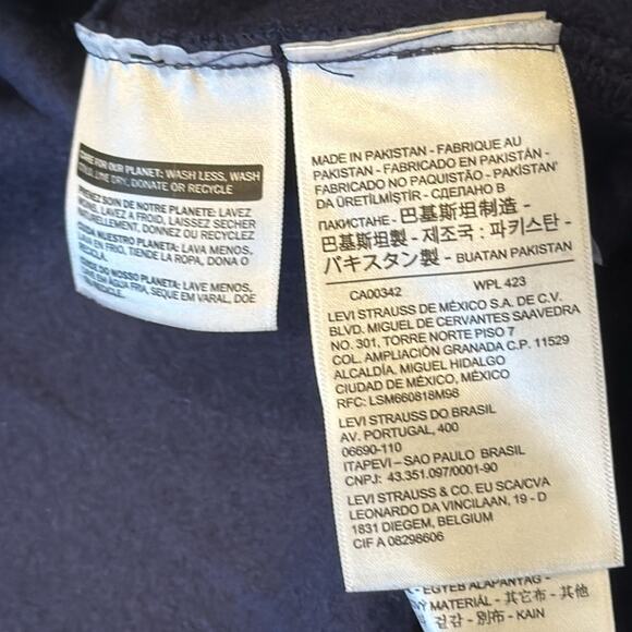 NWT Levi's Men's Utility Hoodie Sweatshirt Navy Green Size XL - Picture 6 of 7